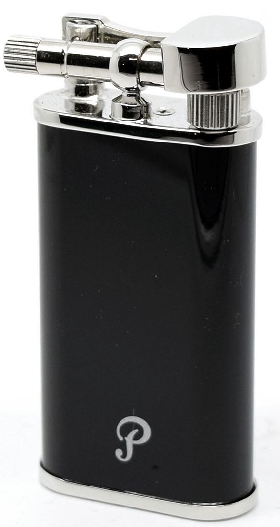 Peterson Pipe Lighter Black and Chrome Finish eBay